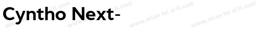 Cyntho Next字体转换